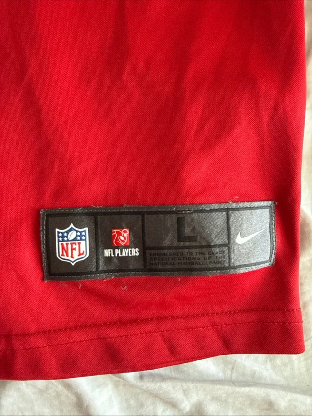 Men’s Nike Calvin Ridley #18 Atlanta Falcons Vapor Lmtd NFL Jersey Sz L Red RARE - Picture 3 of 6